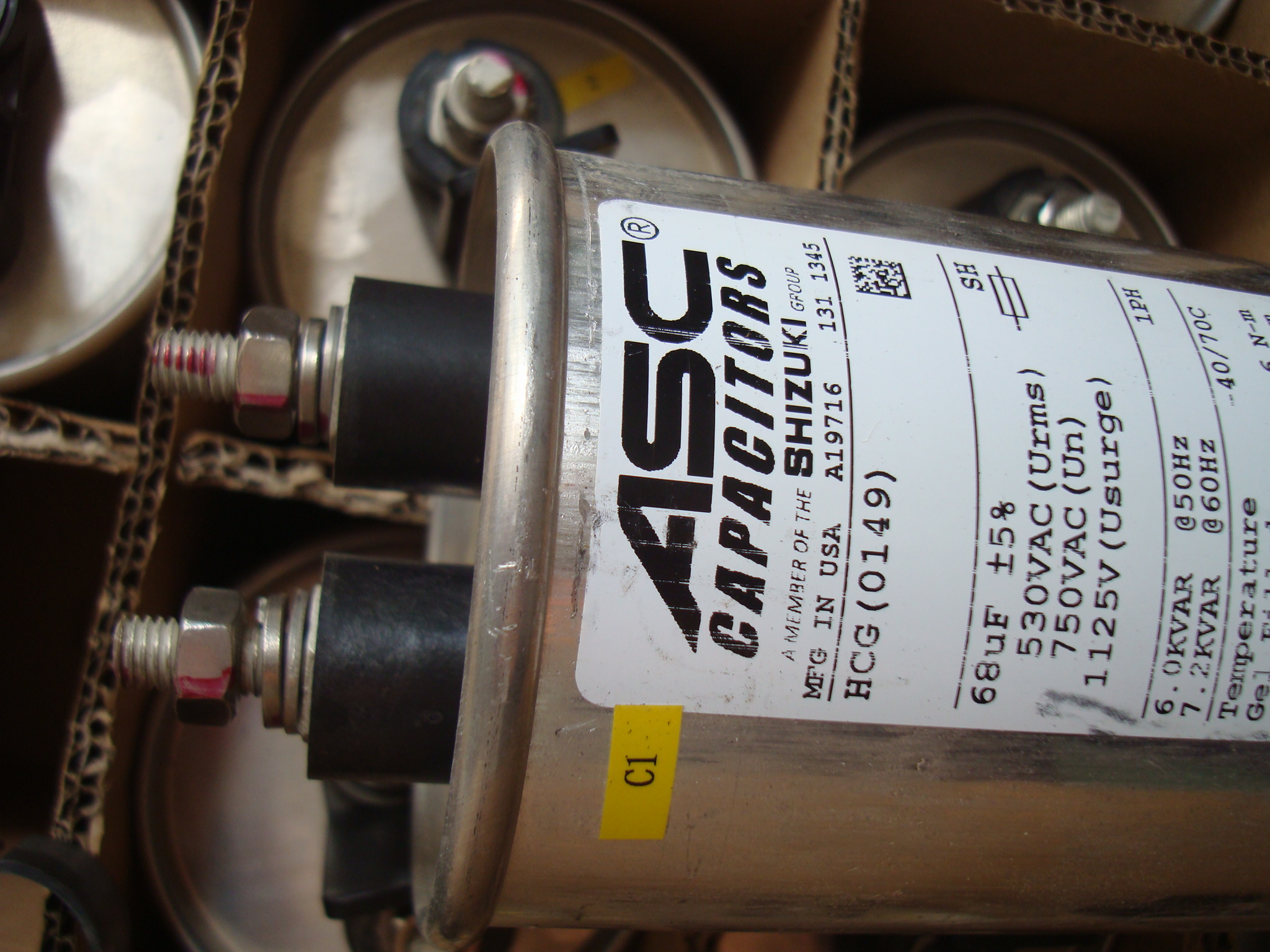 American ASC 1125V 68UF 750VAC generation 1200V 1KV large oil tank filtering mise-less oil immersion capacitor