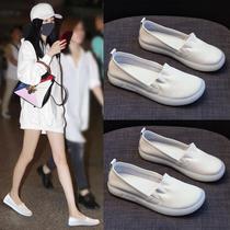 Overseas Fashion Bou Main Force ~ Small White Shoes Women Summer Flat Bottom Breathable Pregnant Woman Soft Bottom Lefu Nurse Single Shoes
