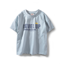 Chu Tian childrens clothing 2021 summer new boy short sleeve T-shirt cotton childrens body shirt shoulder loose middle and big children