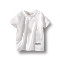 Chu Tian childrens clothing 2021 summer new boy short sleeve T-shirt cotton middle-aged childrens body shirt half sleeve loose