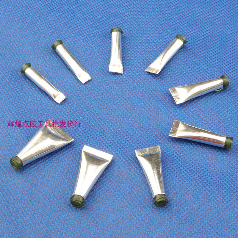 18G plastic seat screw mouth large flat mouth point glue needle stainless steel needle needle tube apply gluing flat mouth to glue flat head
