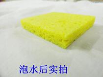Soldering iron sponge thickened soldering iron sponge with soldering iron oxidised sponge high temperature resistant yellow cleaning sponge