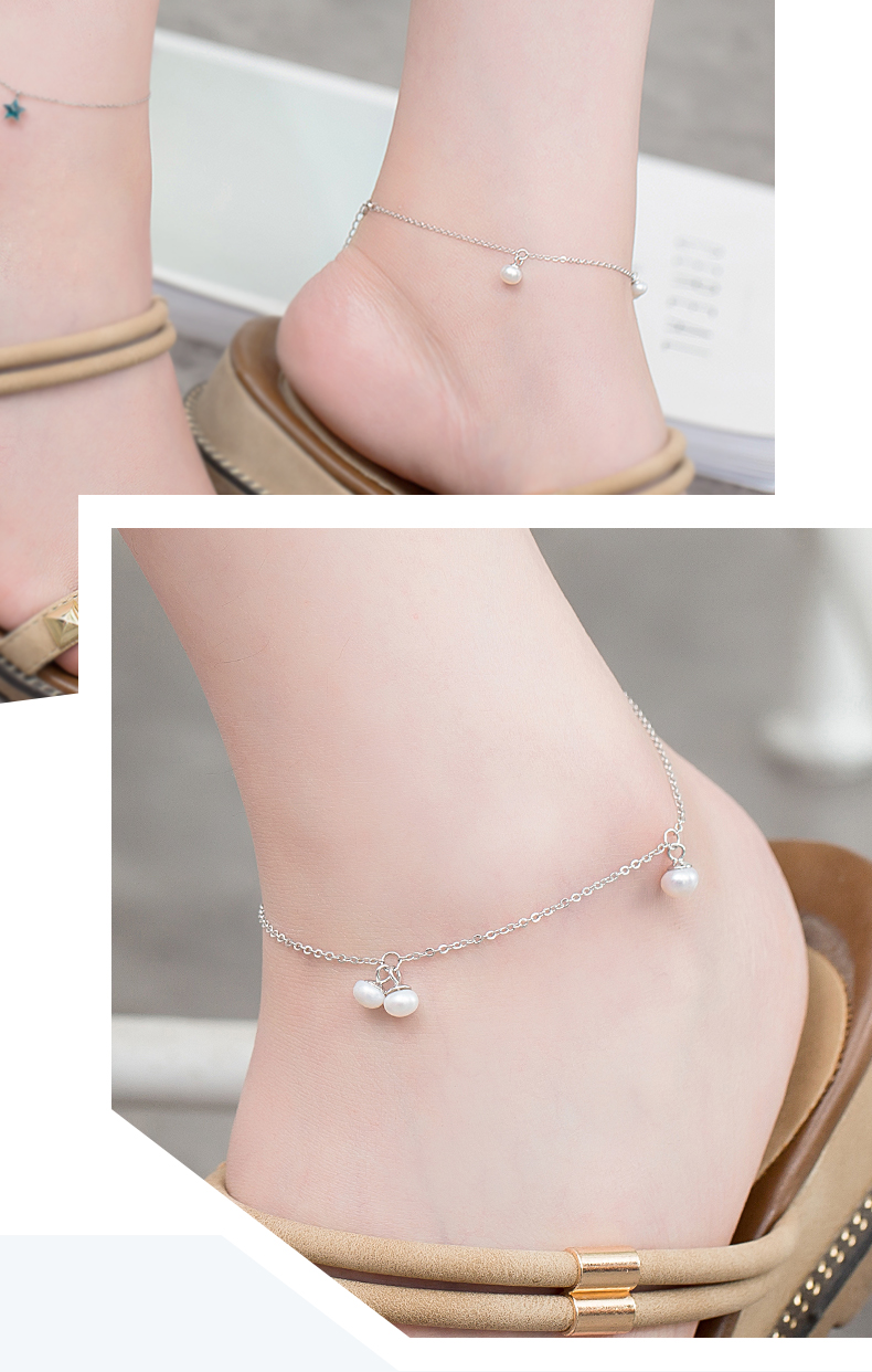 Bracelet de cheville Femme en Argenterie - Ref 3101639 Image 13