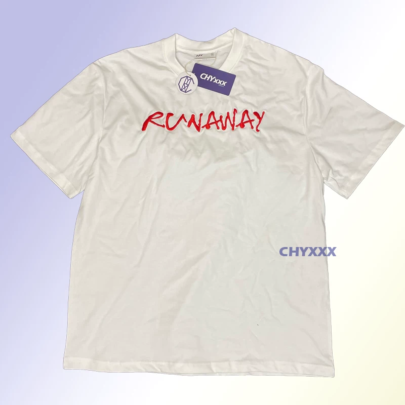 Chyxxx24SS Tao Tao "Runaway" cotton cotton heavy embroidery print short-sleeved T-shirt bottom shirt