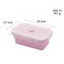 nồi ủ cơm Silicone gấp hộp ăn trưa Du lịch di động hộp ăn trưa lò vi sóng silicone niêm phong gấp giòn - Hộp cơm điện sưởi ấm hộp cơm điện cao cấp Hộp cơm điện sưởi ấm