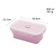 nồi ủ cơm Silicone gấp hộp ăn trưa Du lịch di động hộp ăn trưa lò vi sóng silicone niêm phong gấp giòn - Hộp cơm điện sưởi ấm hộp cơm điện cao cấp