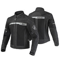  Motorcycle denim riding suit spring and summer mesh breathable motorcycle off-road knight fall-proof suit jacket jacket male