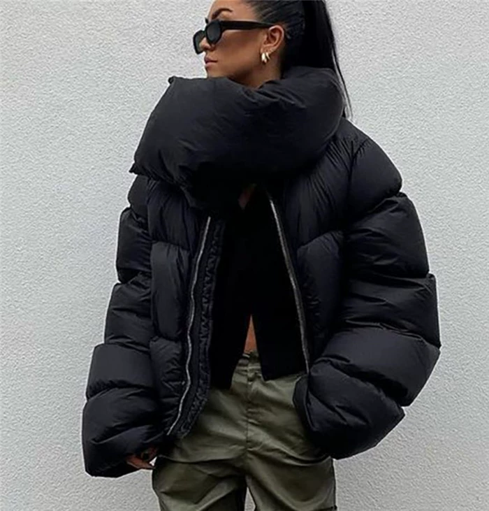 Европейско-американская хлопково-пуховая куртка женская DOWN JACKET Зимнее пальто для женщин