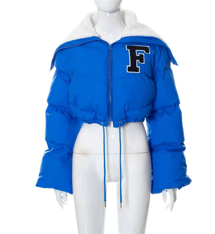 [外贸短棉衣棉服女 куртка crop winter jacket coat women]