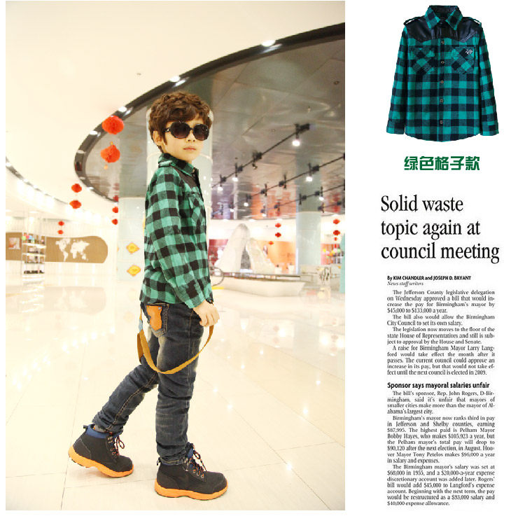 Chemise garcon à manche longue - Ref 2075036 Image 25