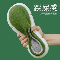 Excellent cotton slippers womens winter super soft thick bottom stepping shit feel warm non-slip lovers indoor home mens antibacterial