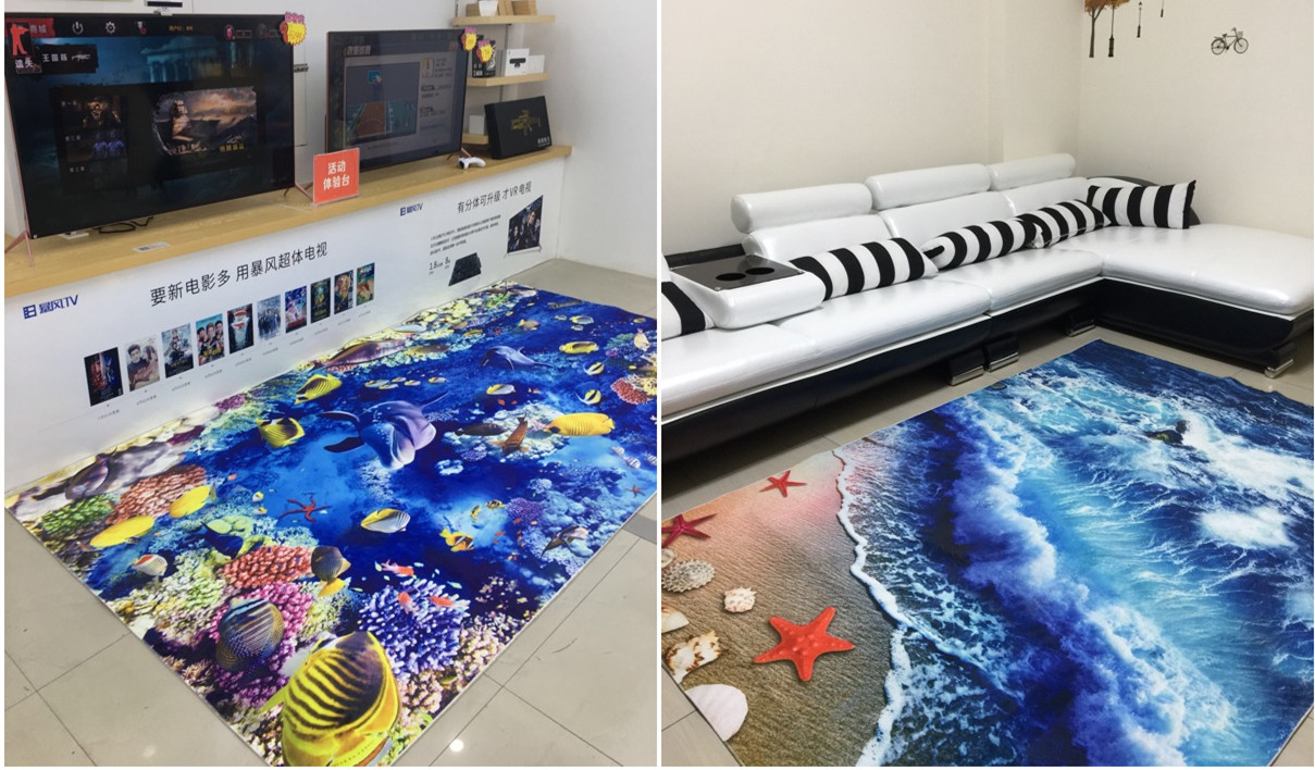Sáng tạo phòng thảm sống bàn cà phê giường sofa phòng ngủ cửa hàng thảm 3D cho thảm giường trẻ em tấm thảm chùi chân tắm nhà bếp - Thảm thảm chụp hình