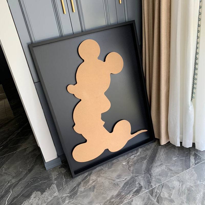 Mickey Puzzle Frame Three-Dimensional Floating Display Mickey Mouse Photo Frame Disney 945-Piece Irregular Mickey Puzzle Picture Frame