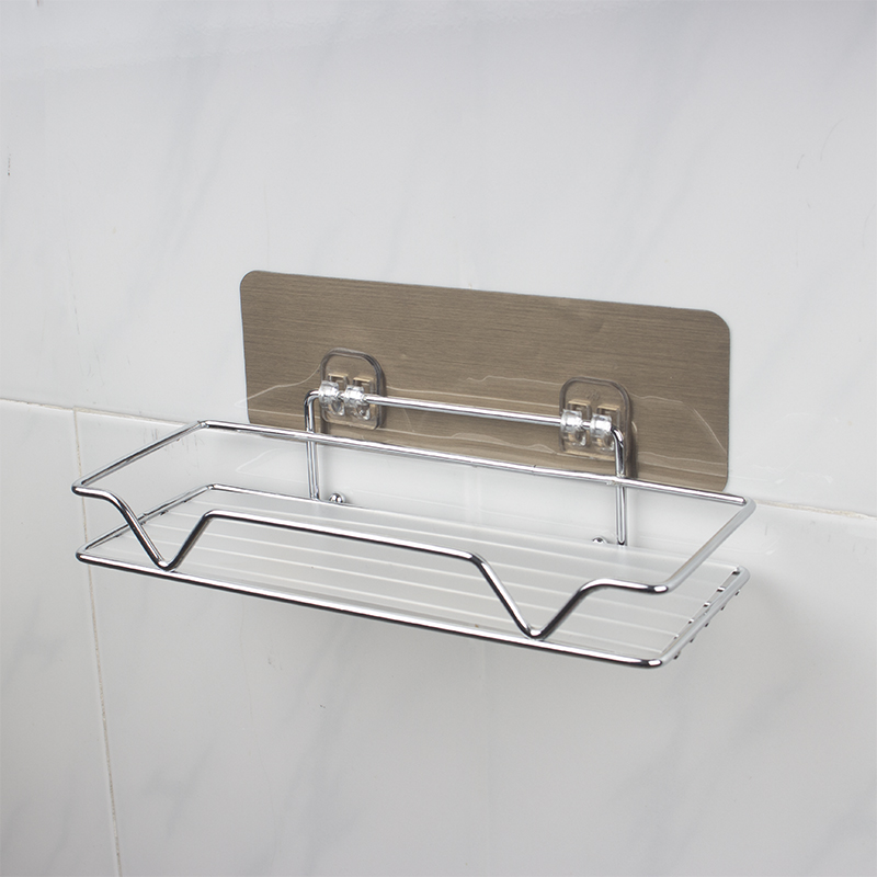 Bathroom rack toilet non-perforated wall-mounted washstand kitchen rack dressing room wall toilet small square rack
