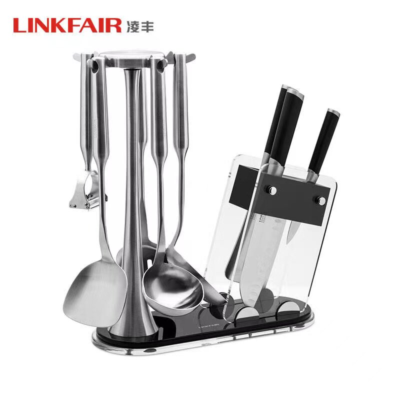 LINKFAIR Lingfeng LFDJ-WKT9-only Series 304 Stainless Steel Shovel Spoon Suit With Knife Mall Cog