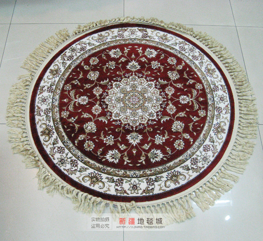 Xinjiang Round Carpet Thickened Silk Blanket Home Decoration Living Room Bedroom Entrance Dining Room Modern Simple Pastoral