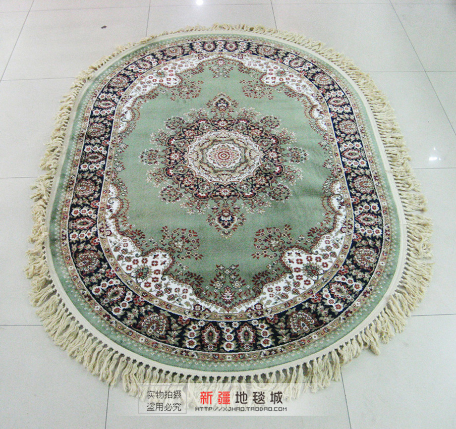 Xinjiang Carpet thickening wire carpet oval - shaped living room bedroom restaurant modern minimalist padding door - pad foyer