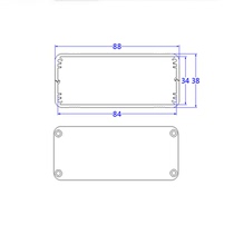 Power box Aluminum profile shell Instrument chassis shield box shell aluminum shell aluminum box DIY non-standard 88X38X120