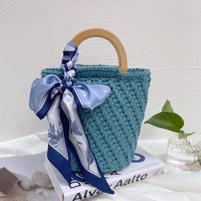 Крючок для вязания ручной работы, сумка, набор материалов, DIY 