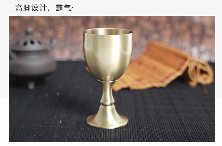 Rượu vang đỏ châu Âu retro sáng tạo rượu sâm banh thủy tinh rượu vang thủy tinh đồng rượu vang 2 hộ gia đình rượu vang trắng - Rượu vang giá treo ly rượu vang để bàn