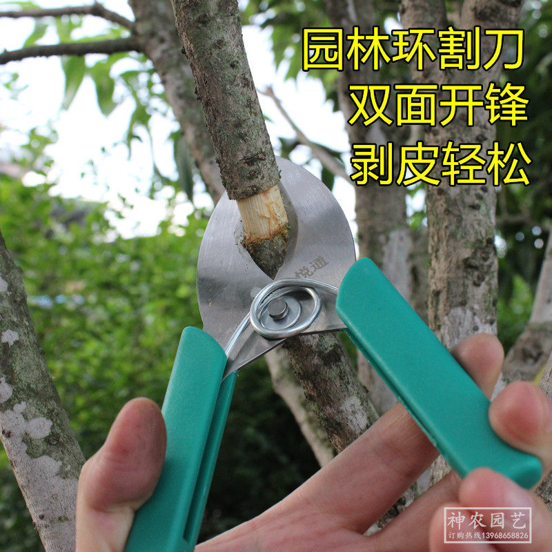 环割刀环切刀环形剪葡萄环剥剪刀扒树皮刀环枝剪环割刀园艺剪