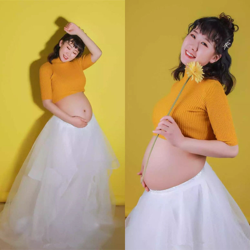 2022 New photo gallery pregnant woman photosexy fairy dress Korean camera mummy photo art clothing