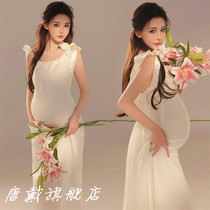 2024 Studios New Korean Department Painting News Wind Spring Day Little Fresh Sweet Pregnancy Mommy Hanging with Pregnant Woman Photo Costumes