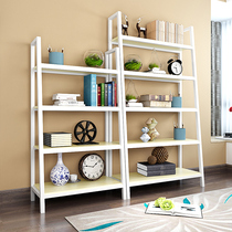 Creative bookshelf shelf living room floor rack simple modern partition iron storage storage storage display cabinet combination