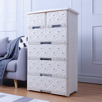 Thickened European drawer storage cabinet Baby wardrobe Childrens storage cabinet Baby locker Light luxury storage box