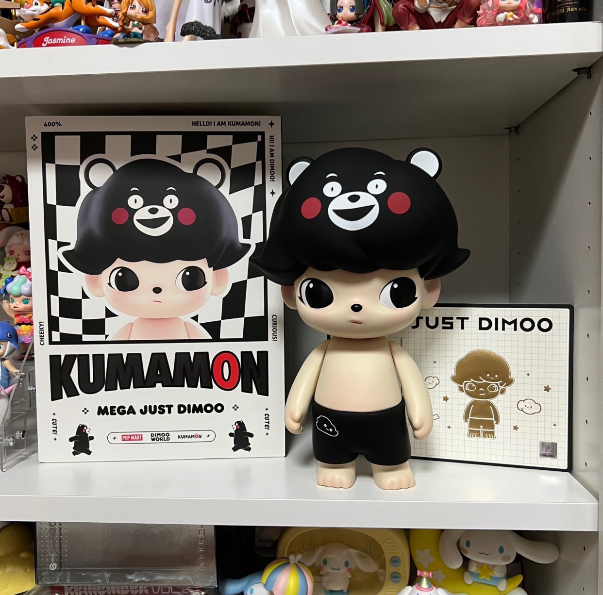 POP MART JUST DIMOO x 熊本熊400%潮玩手办摆件，限定珍藏大娃，你心动