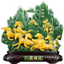 Bajun Xiongfeng Shoushan stone ornaments office home living room TV cabinet wine cabinet decorations housewarming new home ceremony