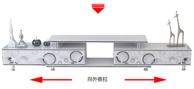 căn hộ nhỏ kính cường lực bàn cà phê tủ TV kết hợp gói đơn giản hiện đại tủ TV phòng khách nhỏ gọn để tủ - Buồng tu ao dep
