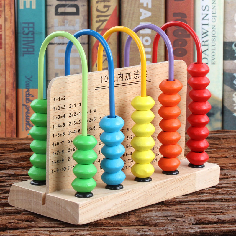Addition and subtraction five-speed calculation frame early education math toy counting frame abacus math teaching aids first grade set