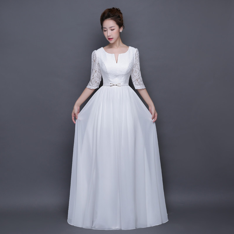 2025新款优雅晚装长裙礼服女宴会主持演出服显瘦显高,美到窒息!_礼服_淘宝服装网