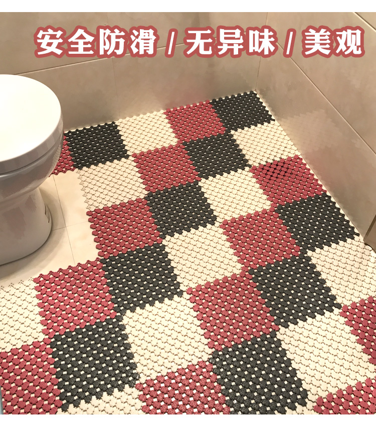 Thảm phòng tắm mosaic thảm phòng tắm vòi sen phòng tắm thảm nước nhà vệ sinh đầy đủ thảm không thấm nước