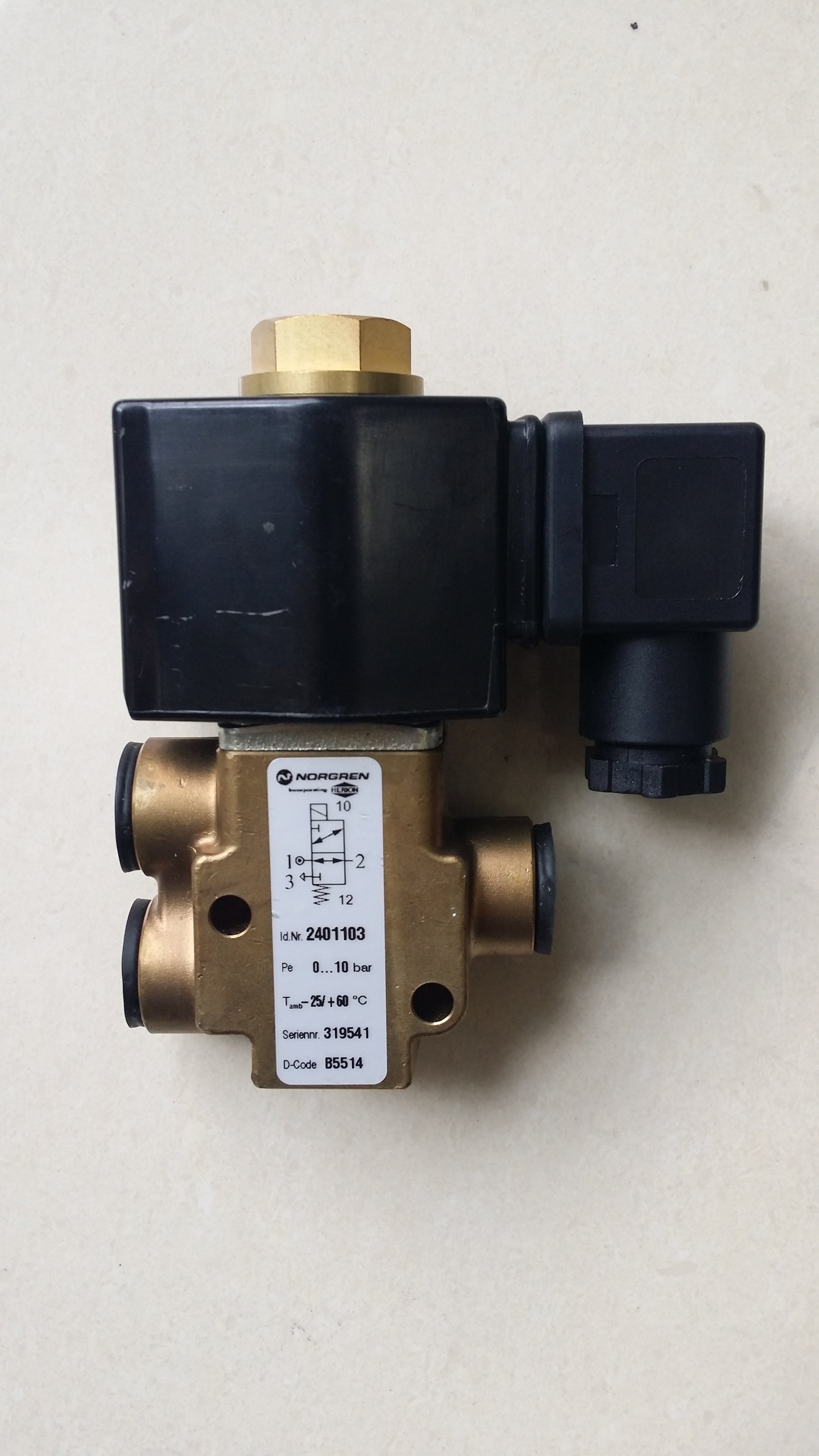 Norgren 2401107 Direct acting solenoid valve original NORGREN Norgren 24011 series