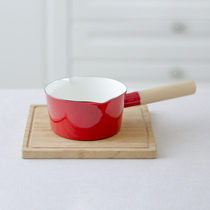 PAGOO enamel enamel home hot milk pan children baby coveting pan with pan-pan small stockpot induction cookers