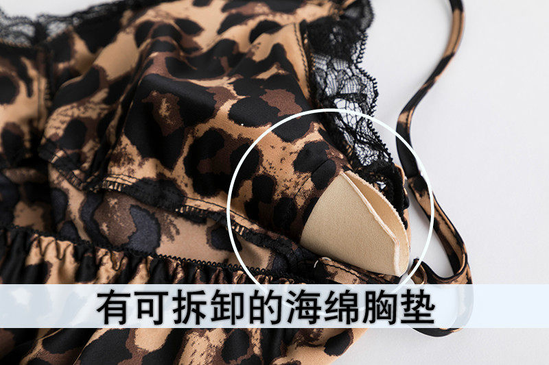 Японская летняя пижама, шелковый сексуальный тонкий комплект, топ с чашечками, эффект подтяжки 