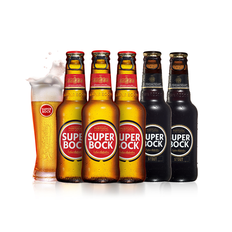 葡萄牙进口，5瓶 Superbock超级伯克 拉格黄啤酒 全系列体验装 34.9元包邮 值值值-买手聚集的地方