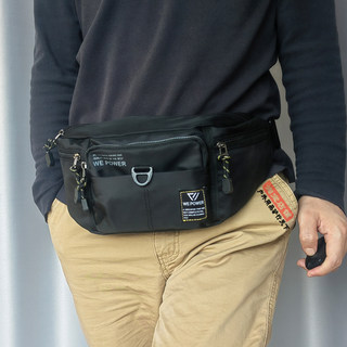 New Multifunctional Waist Bag for Men, Large Capacity, Outdoor Mountaineering, Sports and Leisure Dual-Use Crossbody Bag, Wear-Resistant Wallet