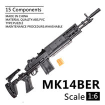 1:6 MK M14BER rifle assembly model soldiers military weapons model ornaments building blocks quick fight gun model