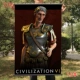 Civilization 6 trò chơi áp phích tranh Civilization 6 lãnh đạo trại đầy đủ xung quanh trò chơi vải anime khung trang trí bức tranh - Game Nhân vật liên quan