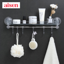 Japan AISEN SUCTION CUP TOILET BATHROOM SHELF WALL-MOUNTED FREE-TO-PUNCH BATHROOM Contained Shelf God
