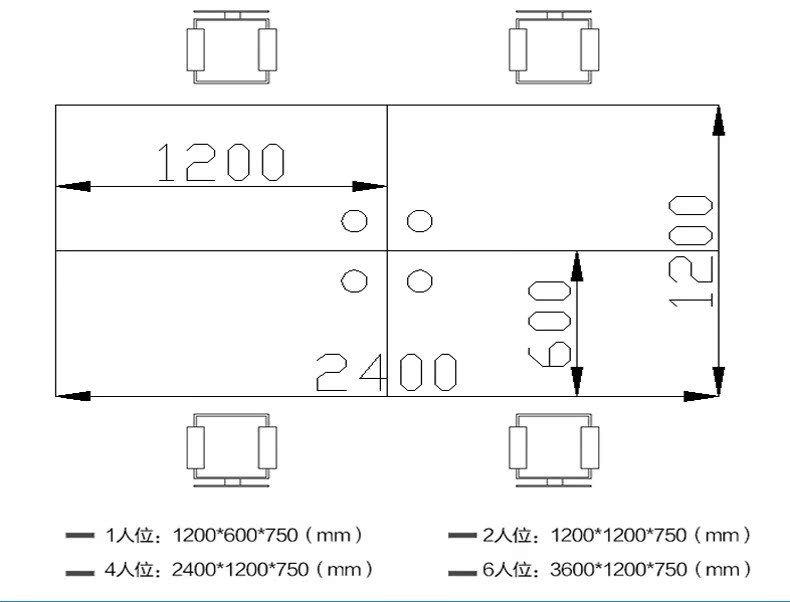 Bàn nhân viên 4/6 người đơn giản hiện đại bốn người nội thất thẻ màn hình ghế nhân viên bàn máy tính và ghế kết hợp