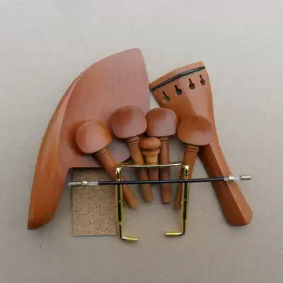 Violin jujube wood string button rotary shaft cheek pull plate full set 1 2 3 4 4 8 send screw tail rope cork pad