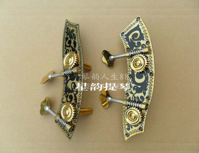 Large Bass Bass Bass Bass low tone cello Cello Pattern Double-link Handle String Button Knob knob Full set of accessories