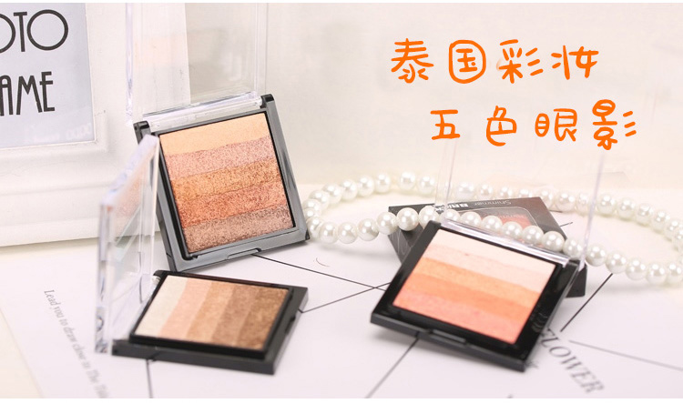 Thái Lan OZISA năm màu phấn mắt hồng cô gái hệ thống ngọc trai sáng bóng gradient trang điểm đĩa màu cam nude trang điểm màu đất - Bóng mắt phấn mắt coco venus
