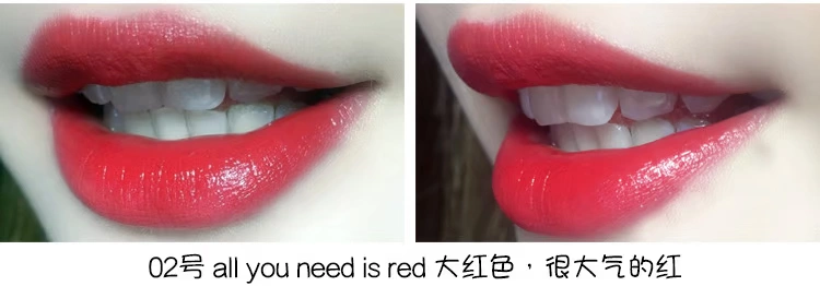 Son môi Đứcessence 02 màu đỏ lớn K chị em khuyên dùng màu nude nhung đậu màu giữ ẩm cho môi