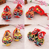Baby cloth shoes tiger shoes spring and autumn single shoes baby tiger head shoes soft bottom pure handmade full moon shoes