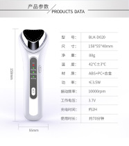 Female mens shop face import export instrument Ion vibration massage warm skin beauty instrument New Beauty instrument home